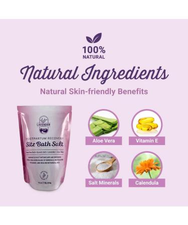 Lavender Sitz Bath Salt 1 lb | Postpartum Care Soak for New Moms | Postpartum Gifts for Women - Buy Online on GoSupps.com