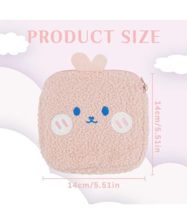 FERCAISH Portable Sanitary Napkin Storage Bag - Cute Zippered Period Pads Holder for Teen Girls & Women (Pink) - Buy Online on GoSupps.com