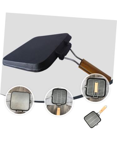 LIFKOME Frying Pan Mini Stove Camping Griddle Square Griddle Pan Stainless Steel Roasting Pan Folding Cooking Pot Square Egg Pan Camping Cookware Egg Cookers Wok Outdoor - Buy Online on GoSupps.com