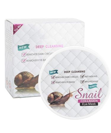 60 Pieces Snail Collagen Eye Masks - Soothing Under Eye Flaps for Puffiness & Dark Circles Removal - Buy Online on GoSupps.com