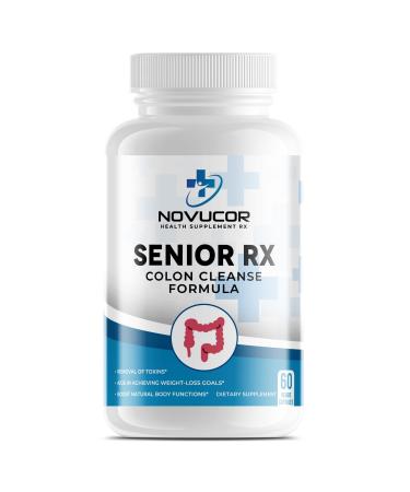 Novucor Health Supplements Rx Colon Cleanse Formula Senior Series 60 Capsules Digestive Support