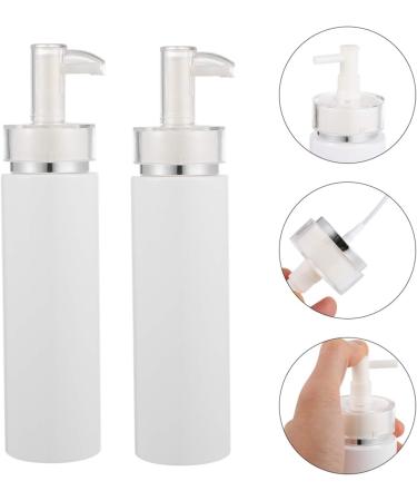 FRCOLOR 2pcs 200ml Plastic Pump Dispenser Bottles for Lotion Massage Oil Shampoo Empty Containers Refillable Liquid Accessories - Buy Online on GoSupps.com