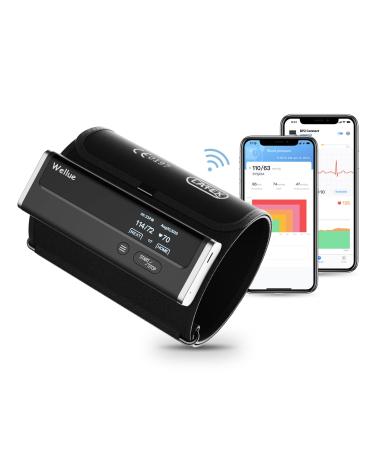Wellue BP2 Connect- Blood pressure monitor with EKG Wi-Fi and Bluetooth synchronization intelligent WLAN blood pressure monitor upper arm with average measurement EKG device for home - Buy Online on GoSupps.com