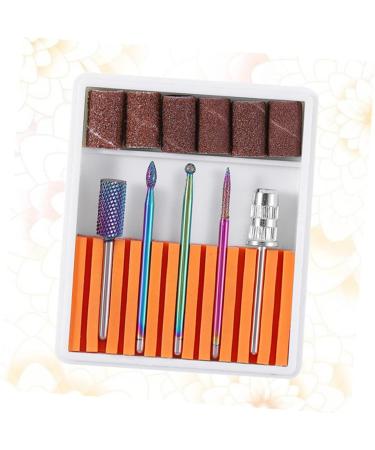 VINTORKY 1 Set pedicure bits gel polish remover drill bit Cuticle Drill Bit manicure drill bits kit de manicura electric tool electrical tools power tools manicure tools nail equipment 6.5x5.5cm Orange - Buy Online on GoSupps.com