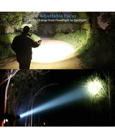 USB Rechargeable Magnetic LED Flashlight 2000LM - Waterproof, Zoomable, Super Bright Tactical Flashlight with Cob Sidelight - 2 Pack of Small LED Flashlights for Camping & Emergencies - Buy Online on GoSupps.com