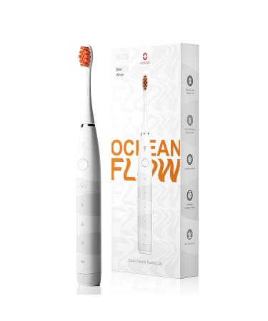 Oclean Flow Sonic Electric Toothbrush 5 Modes with Whitening 180 Days Battery Life 2 Min Timer & 30s Reminder IPX7 White