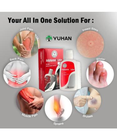 Yuhan Antiphlamine S Lotion 100ml - Fast Pain Relief for Muscle, Joint & Nerve with Acupressure Roller - Buy Online on GoSupps.com