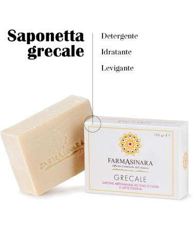 FarmAsinara Bar of Soap with Olive Oil and Donkey Milk Rich in Vitamins Artisan Cold Saponification Process. Made in the Asinara National Park. - Buy Online on GoSupps.com