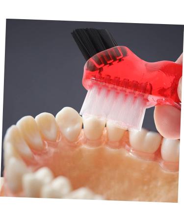Beaupretty 12 STK Toothbrush Holder & Cleaning Set | Double-Sided Prosthesis Brushes & Mini Dental Floss | Travel-Friendly Denture Care in 3 Colors - Buy Online on GoSupps.com