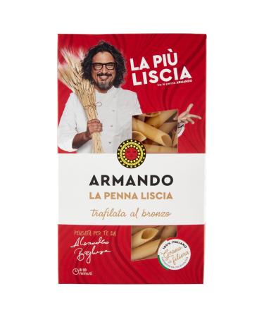 Armando Pack of 4 Italian Hard Granano Semola Paste - Bronze Processed Zero Resists Pesicides and Glyfose (4 x 500 g)