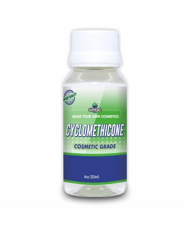 MYOC Cyclomethicone Liquid (120 ml / 4.22 fl oz) - Cosmetic Grade For DIY Serums Lotions Hair & Body Care