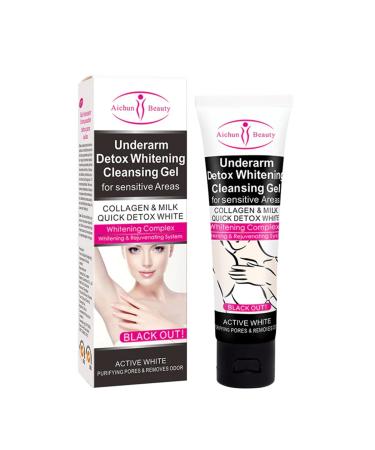 AICHUN BEAUTY Underarm Knees Detox Cleansing Gel For Sensitive Triangle Areas Triangle Collagen Milk Purifying Pores Removes Odor 50ml