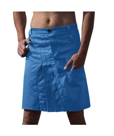 Scottish Kilt Belt Scottish kilt red splice men scottish skirt comfortable fabric skirts with contrast bags Breakable excursion Scottish kilt checkered patchwork vintage blue l