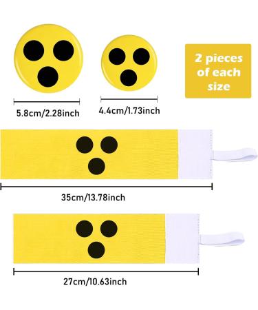 Blind Badge Armband Set - 4 Pieces for Visually Impaired | Perfect Gift for Assistance & Accessibility - Buy Online on GoSupps.com
