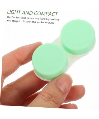 Solust Travel-Sized Contact Lens Case | Double Glasses Holder & Lens Accessories | Compact Plastic Container for Contact Lenses | Ideal Lens Travel Set - Buy Online on GoSupps.com