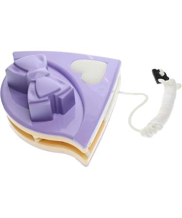 Magnetic Brush Glassware Window Cleaner Double Layer Glass Cleaning Purple Bow 3 8mm