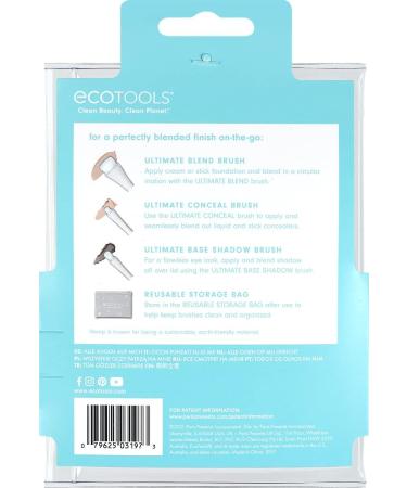 EcoTools Limited Edition All Eyes on Me Makeup Brush Holiday Kit Stocking Stuffer Premium Makeup Brushes Travel Sized Mini Brushes 5 Piece Gift Set - Buy Online on GoSupps.com