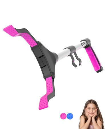 SLAH 26 Inches Folding Long Reacher Grabbers Tool Heavy Duty, Trash Picker Grabber for Kids with Rotating Jaw, Handheld Mobility Aid Pick Up Grab Tool (Pink, 66cm) 26" Kids Pink