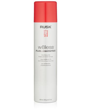RUSK Designer Collection W8less Plus Extra Strong Hairspray  10 Oz  Provides Texture  Natural Shine  and Long-Lasting  Touchable Support - Buy Online on GoSupps.com