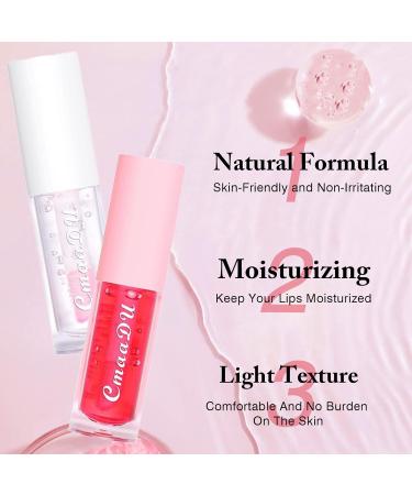 Zheyst Color Changing Lip Oil Set - 6pcs Fruit Lip Gloss Pack, Long Lasting & Nourishing Formula for Dry Lips, Includes 2 Lip Masks and 1 Mirror - Ideal for Teens - Buy Online on GoSupps.com