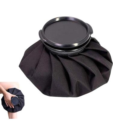 Ice Pack | Instant Waterproof Ice Cold Compress Ice Pack for Hip Shoulder Knee Back Heat and Cold Bag for Swelling Bruises Rossev Black 6 Inches - Buy Online on GoSupps.com