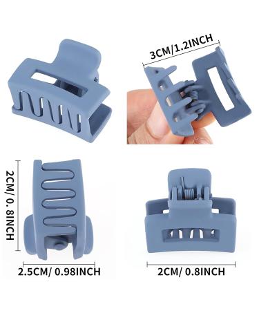 WLLHYF 12pcs Mini Hair Clips - Durable Non-Slip Jaw Clips for Women & Girls - 90s Multicolor Matte Accessories for Thin Thick Curly Hair - Buy Online on GoSupps.com
