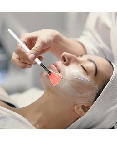 2-Pack Soft Fan Brush Set for Facial Masks | Pink & White Makeup Applicator for Women & Girls - Buy Online on GoSupps.com