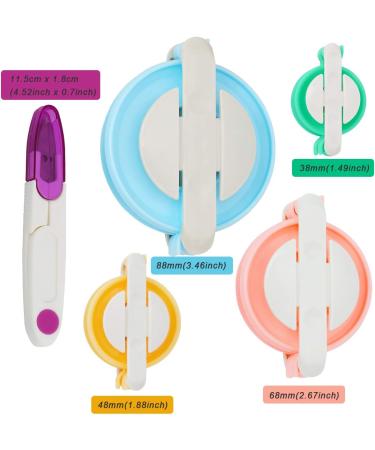 Zhaoyao Pom Pom Makers Set - 4 Sizes, DIY Fluff Ball Weaver with Cutter Scissors for Wool Yarn Knitting Craft - Buy Online on GoSupps.com