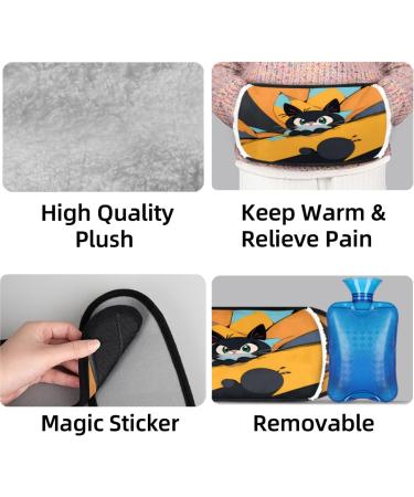Cat Hot Water Bottle with Soft Waist Cover | Warm Water Bag for Hand Shoulder Legs Back & Neck - International Shipping - Buy Online on GoSupps.com
