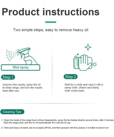Household Kitchen Cleaner | Powerful Oil Stain Remover - Easy to Use Cleaning Kitchen Tools for Removing Sticky or Greasy Leftover Pettis - Buy Online on GoSupps.com