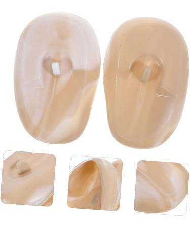 Housoutil 1 Pair Hair Dye Earmuffs Ear Cuff Hair Coloring Ear Covers Ear Protectors Ear Covers for Salon Silicone Ear Covers Ear Shower Caps Silica Gel Watertight Hairdressing Tool 7.60X5.00X2.00CM As Shown 2 - Buy Online on GoSupps.com