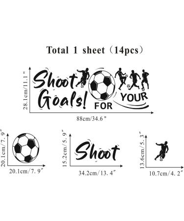 Football Player Wall Decals - Soccer Sport Stickers for Boys Bedroom - Kids Room Decor - Buy Online on GoSupps.com