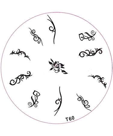 ++SPECIAL ITEM++ Stamping stencil T-Series: T60 Calla tendrils