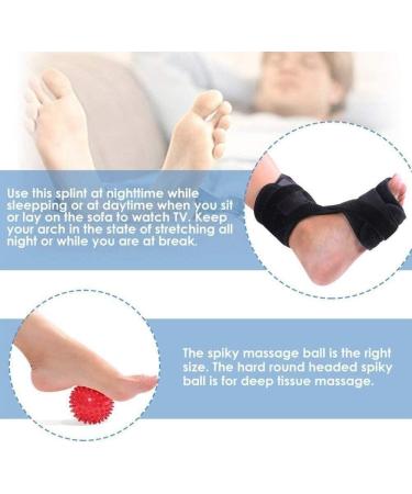 Plantar Fasciitis Splints & Ankle Foot Orthotic Brace - Pain Relief for Foot Drop Ankle Sprain & Achilles Tendinitis | Unisex Black - Buy Online on GoSupps.com