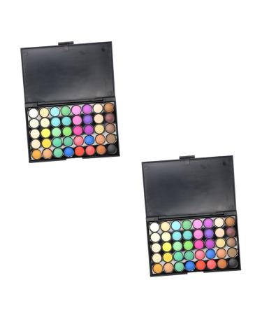 FRCOLOR 2pcs 40 Matte Eyeshadow Makeup Palette Eyeshadow Pallet Eye Shadow Multicolor Eyeshadow Palette 1 count (Pack of 1) As Shownx2pcs