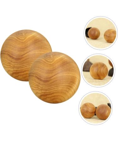 Lurrose 8 Pc Massage Globe Set | Hand-Rotating Wooden Balls for Acupressure & Thumb Exercises | Smooth Thuja Wood Foot Roller - Buy Online on GoSupps.com