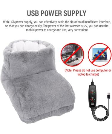Fivtsme 12V Electric Foot Warmer - 3 Heating Levels Washable Liner Auto Shut-Off & Overheat Protection - Ideal for Men & Women - International Shipping Available - Buy Online on GoSupps.com