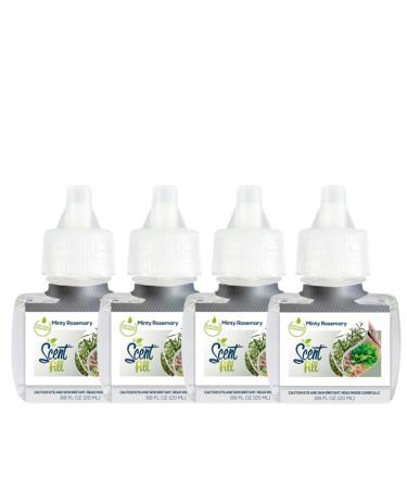 Scent Fill Minty Rosemary Plug in Air Freshener 4 Scented Oil Refills