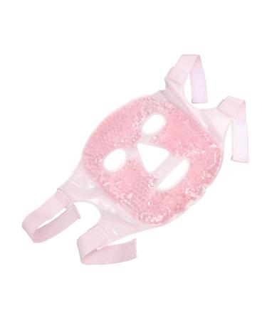 CLISPEED Cosmetic Face Ice Beauty Relief Gel Pad Pattern Toilet Paper Hot Cold Masking Facial Full Gel Ice Pad Women Reusable Gel Covering Spa Miss Cosmetic PVC Pink Big Ice Face