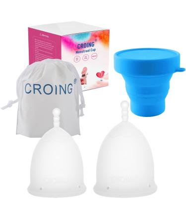 Croing Reusable Menstrual Cups (White)