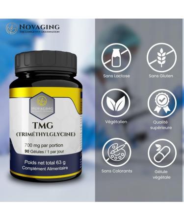 TMG (Trimethylglycine) 700 mg 90 G lules - Antioxydant - 100% Vegan - Fortement dos - Haute absorption - Test sans additifs OGM ni allerg nes. - Buy Online on GoSupps.com