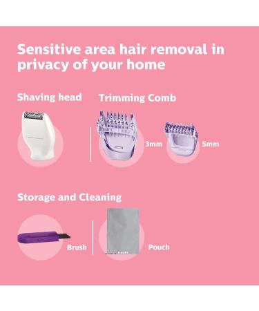 Philips BRT383/15 BikiniGenie Trimmer Purple Purple 1 Count ( Pack of 1) - Buy Online on GoSupps.com