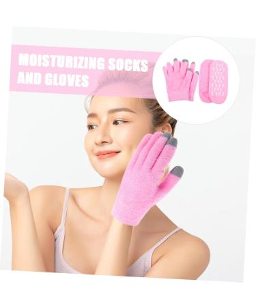 FOMIYES 1 Set Gloves and Foot Mask Set Socks for Women Moisturizing Socks and Gloves Moisturizing Gloves Overnight Moisturizing Gloves and Socks Nursing Kit Hand Women's Fabric Pink 20.00X15.00X1.20CM - Buy Online on GoSupps.com
