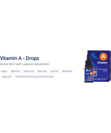 CanPrev - Vitamin A 15ml Drops - Help to Maintain Immune Function Eyesight Night Vision Skin Bones and Teeth - Buy Online on GoSupps.com