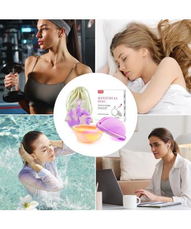 Pllype Reusable Menstrual Disc Set - 100% Medical Silicone Tampon Alternative for Active Women | Includes 1 Menstrual Cup & 1 Period Disc - Buy Online on GoSupps.com