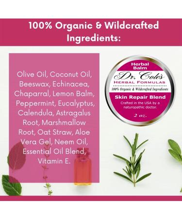 Dr. Cole's Organic Skin Repair Herbal Balm - Extra Strength Formula for Irritated Skin Relief - Buy Online on GoSupps.com