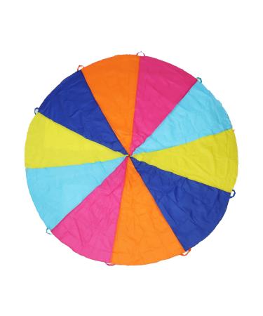 Nvatorfox 10FT Play Parachute, Parachute with Handles Rainbow Parachute Toy (10 FT)