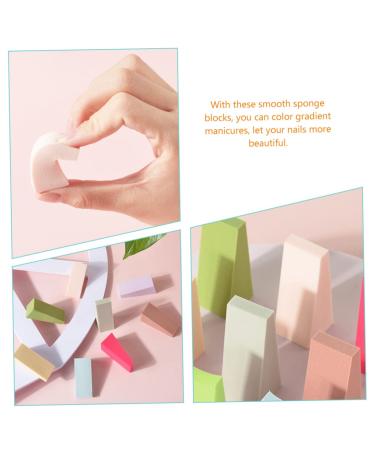 Housoutil 96 Pcs Nail Gradient Sponge & Triangle Puffs - Perfect Makeup Tools for Face & Nail Art Supply - Buy Online on GoSupps.com