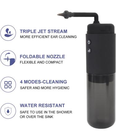 Electric Ear Wax Removal Tool 3 Pressure Settings IPX6 Water Proof Ear Cleaning Kit with Switching Buttons for Easy Earwax Removal at Home Shower Use Nozzle Set Water Tank  - Buy Online on GoSupps.com