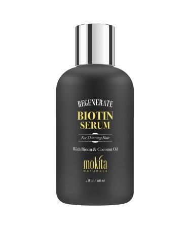 Mokita Naturals Hair Growth Serum - Biotin Serum For Hair Growth - Unique Paraben Free Biotin Serum that Supports Mens Hair Growth and Women's Hair Growth - Biotin Hair Growth for All Hair Types 4oz